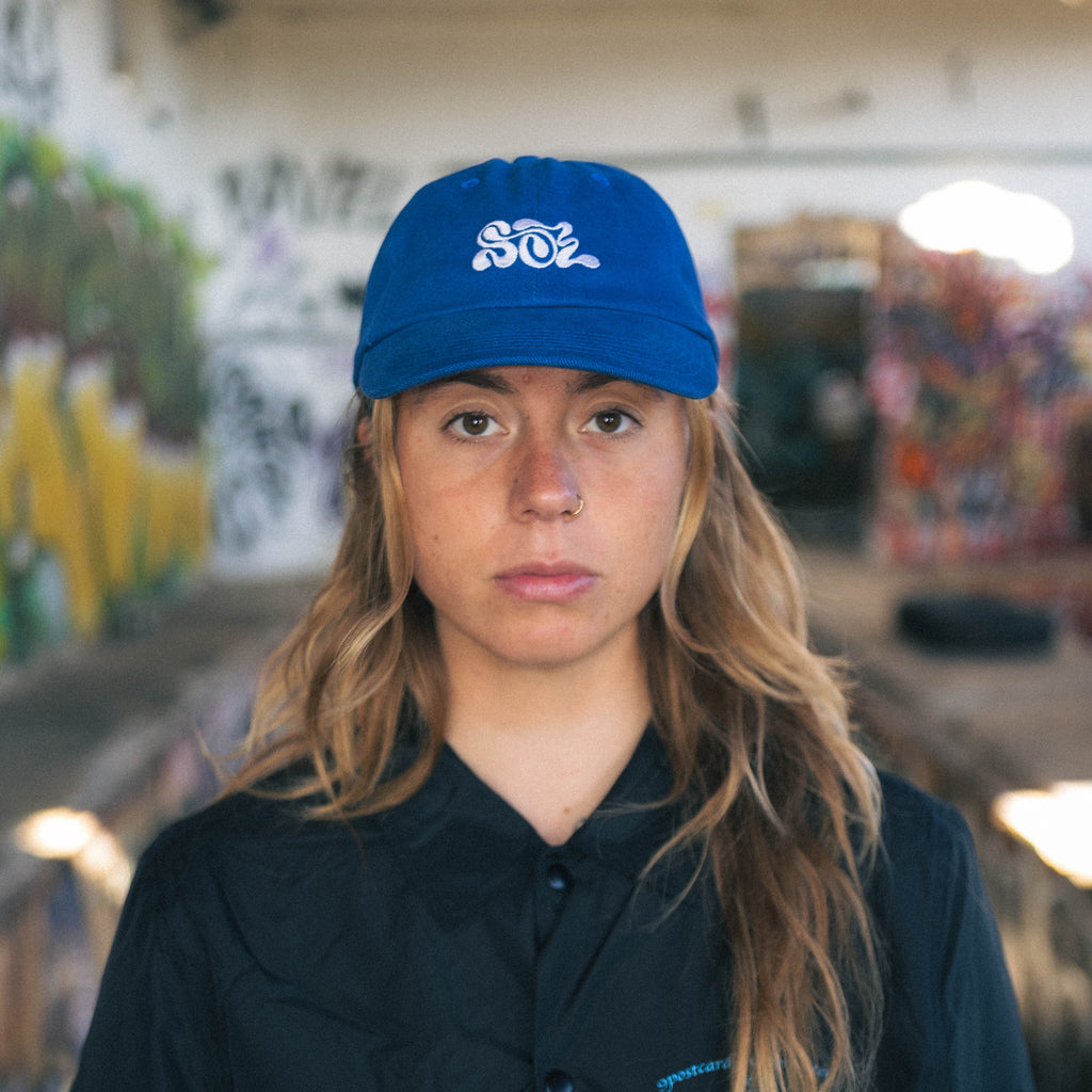embroidered logo cap